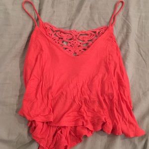Coral flowy crop!